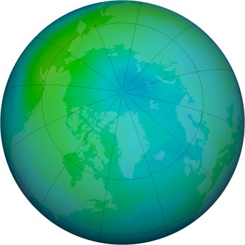 Arctic ozone map for 1994-10